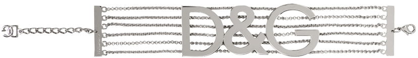 Ogrlica Dolce & Gabbana Silver Semi-Rigid Multi-Chain Choker Metalik | WNP4L1 W1111