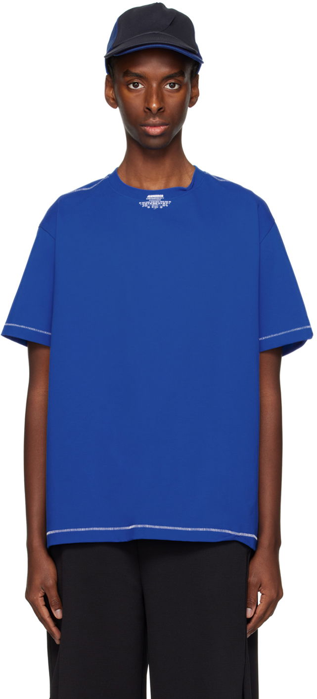 Majica kratkih rukava ADER ERROR Printed T-Shirt Plava | BN01SSTS0103BL