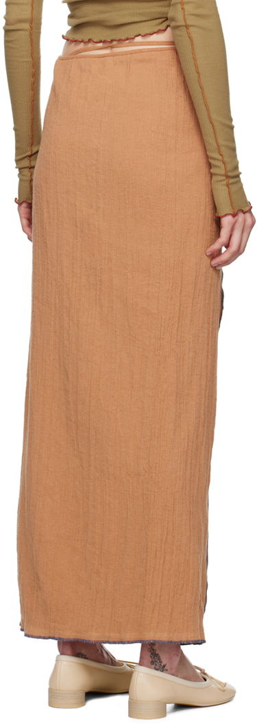 Suknja Baserange Maxi Skirt with Front Slits Bež | SKSKW-CL-AU24, 2