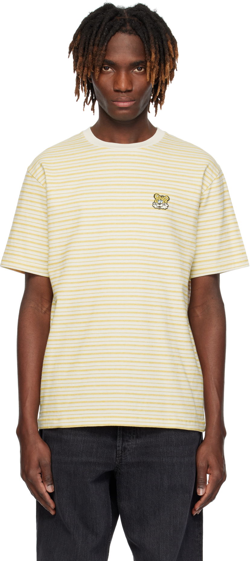 Majica kratkih rukava KENZO Kenzo Paris VERDY Edition Embroidered T-Shirt Bež | FF55TS4974SD
