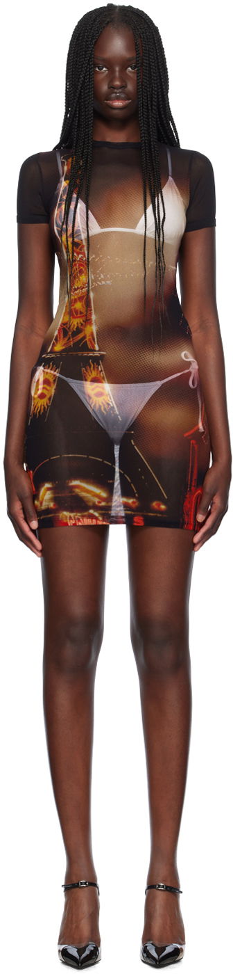 Haljina Jean Paul Gaultier Jean Paul Gaultier 'The Pigalle' Mesh Minidress Višebojno | 24/30-F-RO248-T552-00301550