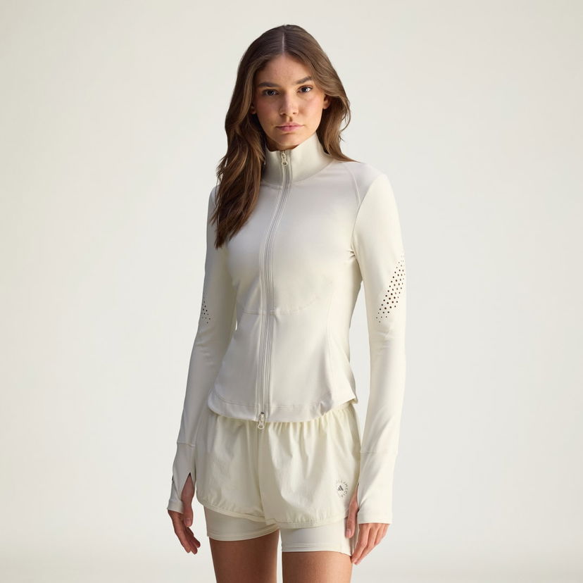 Jakna adidas Performance adidas by Stella McCartney Full-Zip Long Sleeve Training Mid-Layer Bijela | JM1397