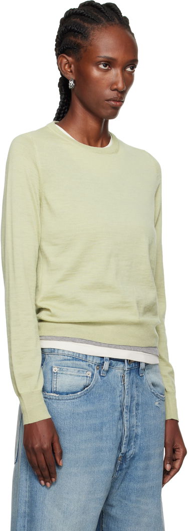 Džemper Maison Margiela Maison Margiela Crewneck Sweater Zelena | S51HL0030 M13147, 1