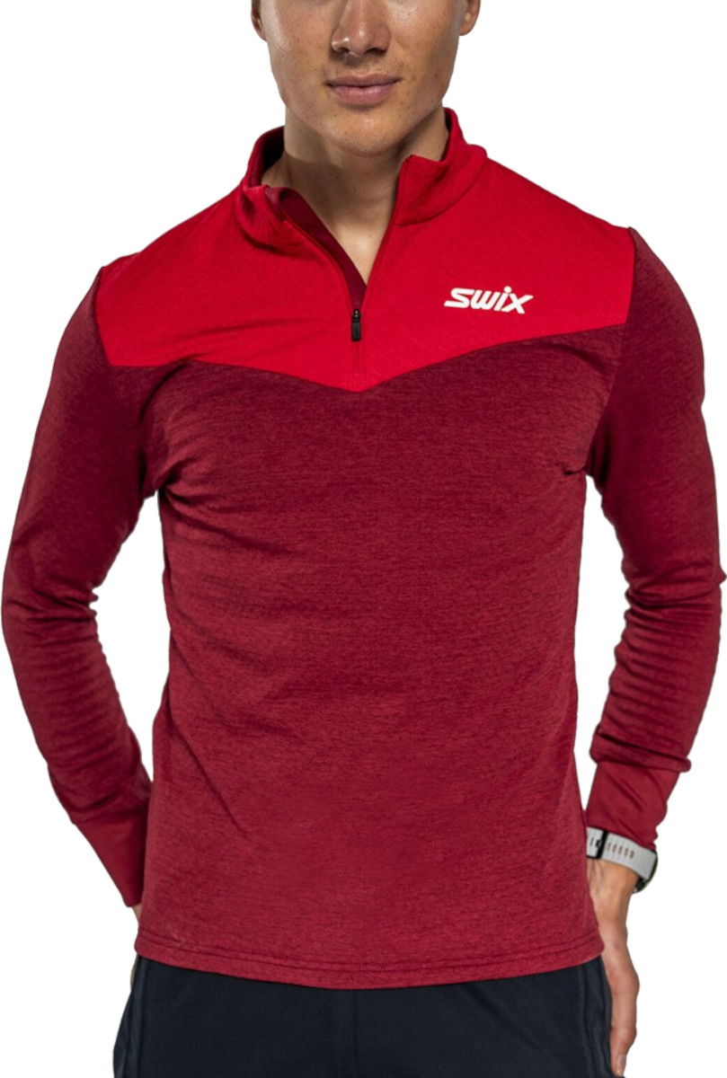 Dukserice SWIX Dynamic Midlayer Half Zip Pullover Crvena | 10079-23-94306