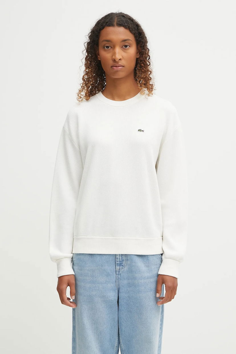 Džemper Lacoste Lacoste Crewneck Sweatshirt Bijela | AF4158