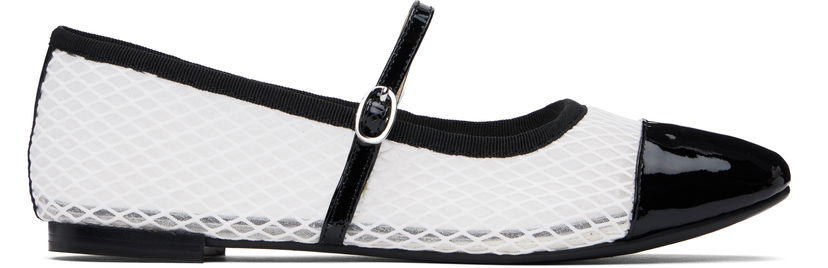 Njega cipela Repetto Repetto Georgiana Mesh Mary-Jane Ballerina Flats Bijela | V4222VGMESH