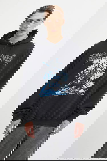 Dukserice VETEMENTS Cotton Cradle of Filth Filthy Secret Oversized Printed Hoodie Crna | UCF76HD600B, 0