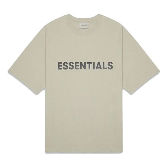 Majica kratkih rukava Fear of God Essentials Logo T-Shirt Bež | FOG-FW20-291