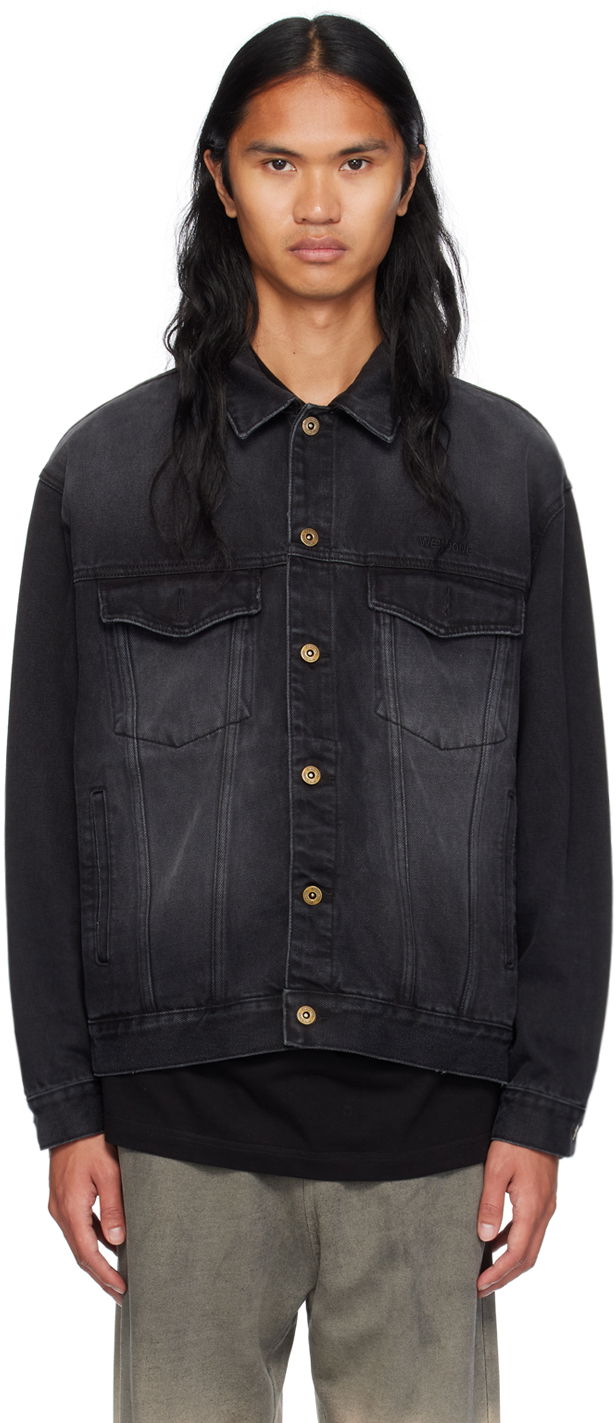 Jakna We11done Denim Jacket Crna | WD-DJ2-24-364-U-BK