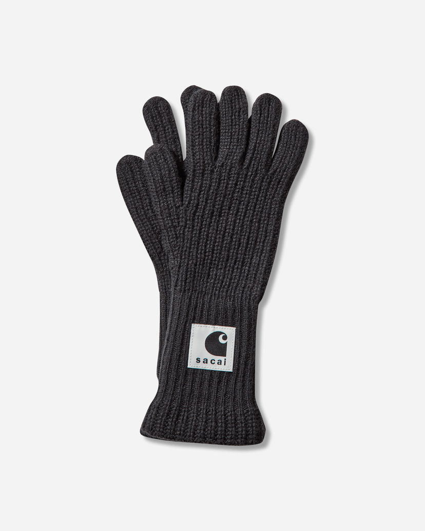 Rukavice sacai sacai Wool Knit Gloves Crna | 25-00999S 001