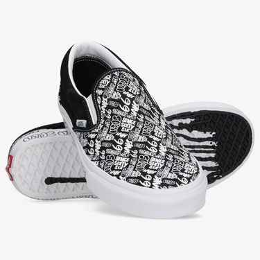 Tenisice i cipele Vans Classic Slip-On "Graffiti/Black/White" Crna | VN0A5AO8Y281, 3