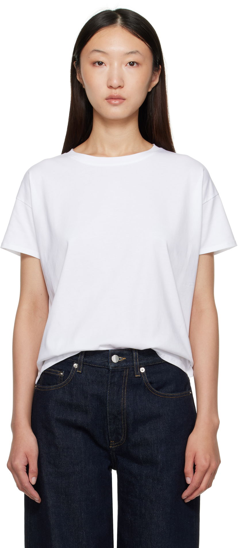 Majica kratkih rukava Loulou de Saison Loulou de Saison Basiluzzo Short Sleeve T-Shirt Bijela | BASILUZZO LDS