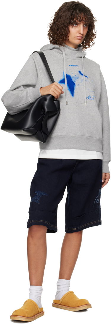 Dukserice ADER ERROR Star Print Hoodie Siva | BN01FWHD0103GR, 3