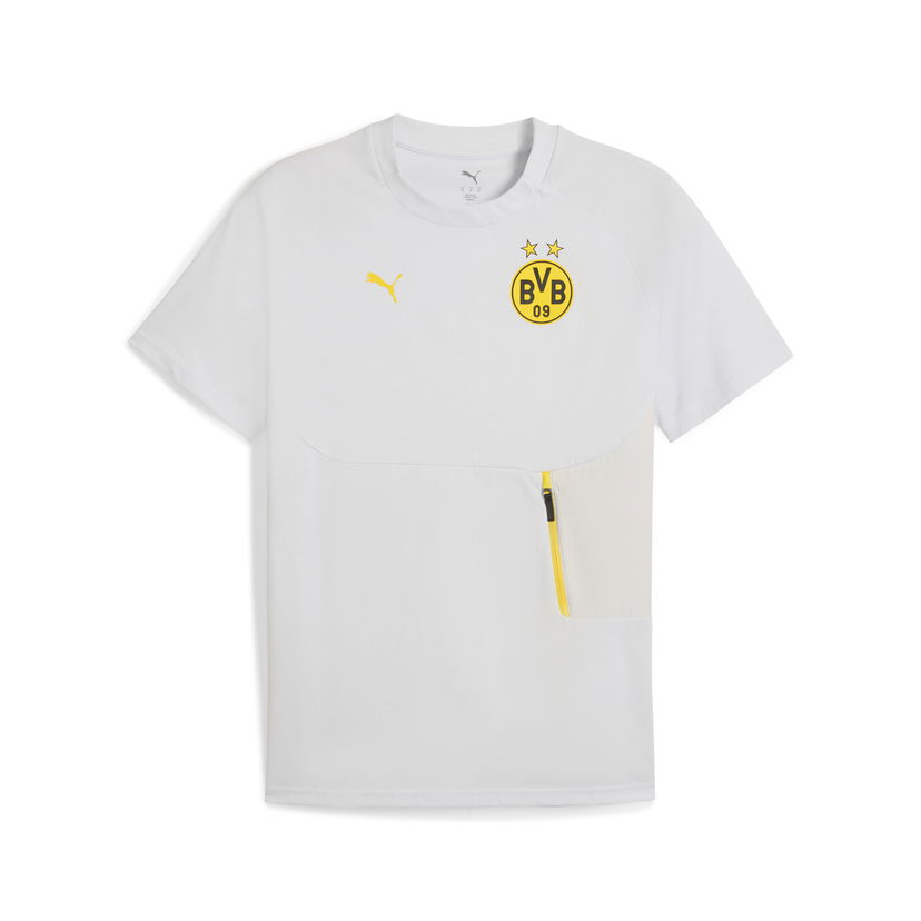 Majica kratkih rukava Puma Borussia Dortmund PUMATECH Men's Training T-Shirt with Pocket Bijela | 781692_18