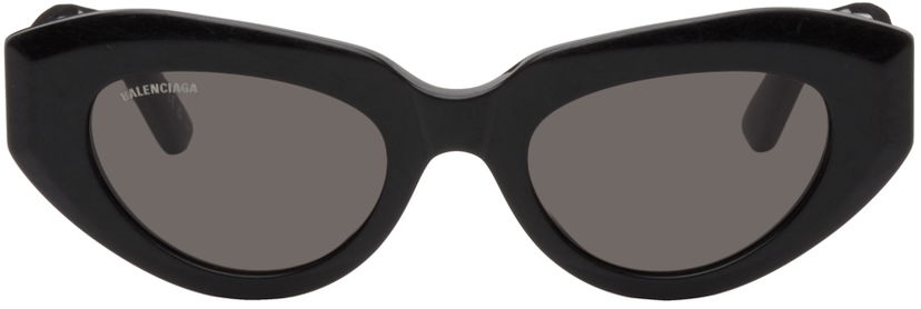 Sunčane naočale Balenciaga Black Rive Gauche Cat Crna | BB0236S-001