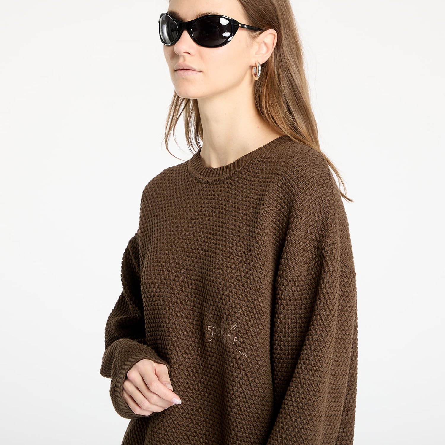 Džemper Footshop FTSHP Everyday Brown Knit Sweater Smeđa | FTSHP_451, 1