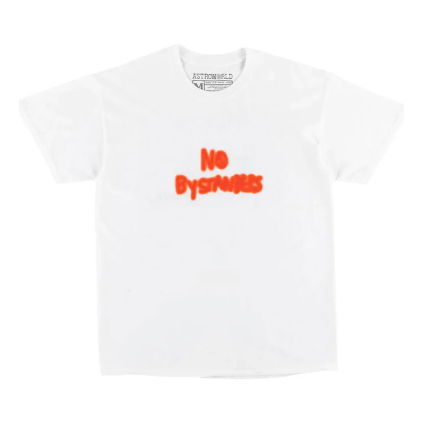 Majica kratkih rukava Cactus Jack by Travis Scott Travis Scott No Bystanders T-Shirt Bijela | TC-312