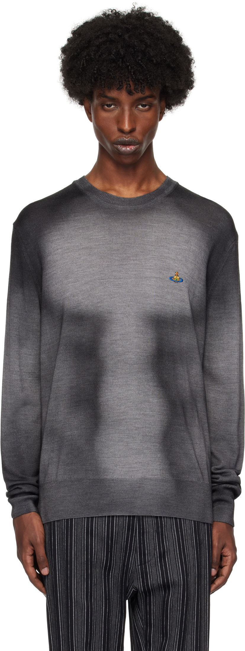 Džemper Vivienne Westwood Round Neck Sweater Siva | 2701001Z-Y002V-
