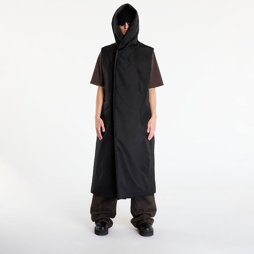 Kaputi Rick Owens Rick Owens DRKSHDW Hooded Liner Crna | DU02E7972 NCV 09