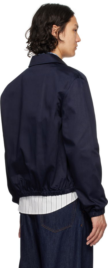 Bomber jakna AMI AMI Paris Cotton Ami de Coeur Zipped Jacket Tamnoplava | HJK059.CO0103, 2