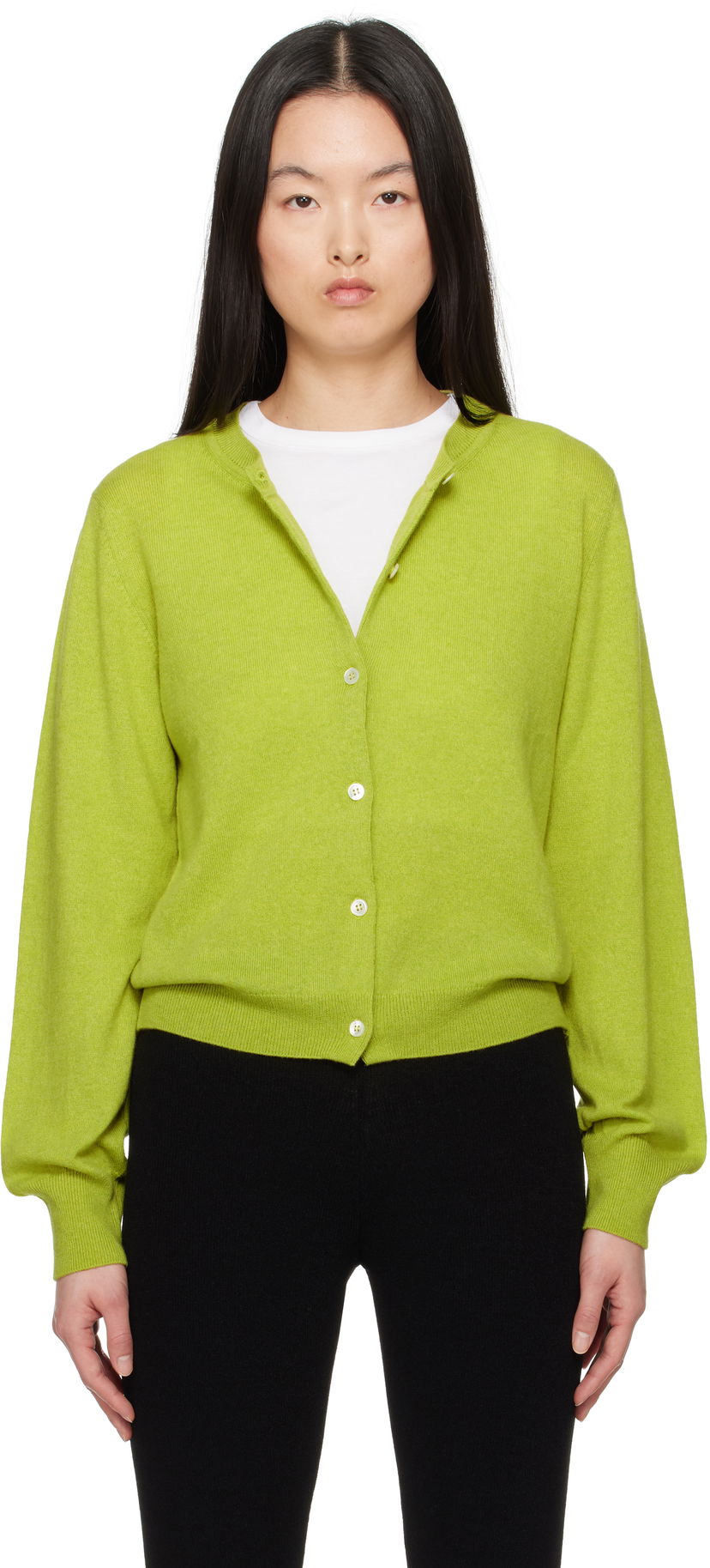 Džemper &Daughter &Daughter Enya Cashmere Cardigan Zelena | CH04635