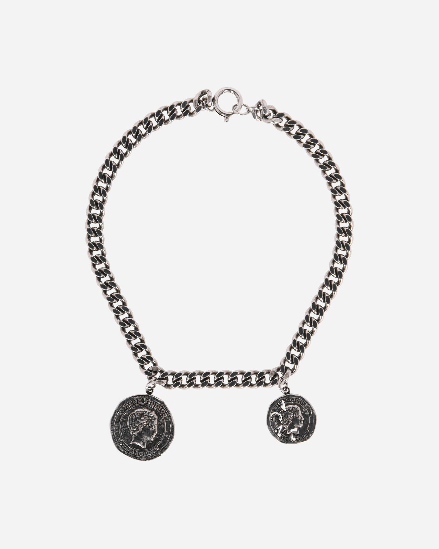 Ogrlica Acne Studios Coin Necklace Metalik | C50199- BWF, 1