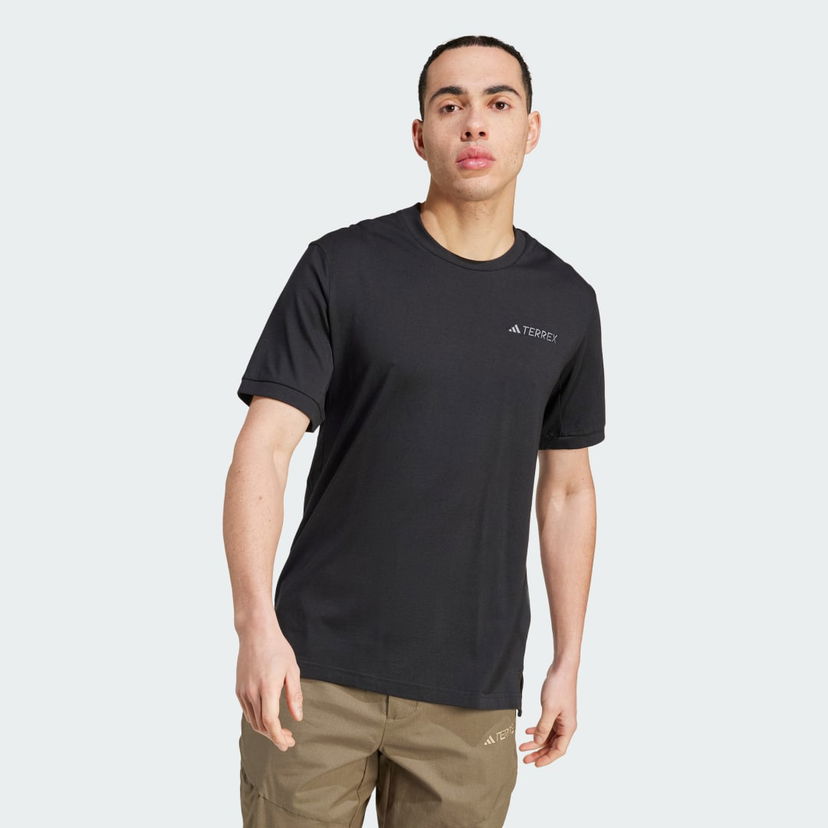 Majica kratkih rukava adidas Performance Terrex Xploric Short Sleeve Logo Tee Crna | IN4618