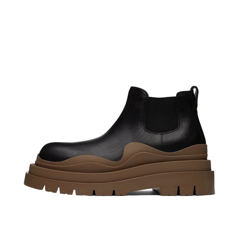 Tenisice i cipele Bottega Veneta Tire Chelsea Boots "Black Brown" Smeđa | 630281 VBS50