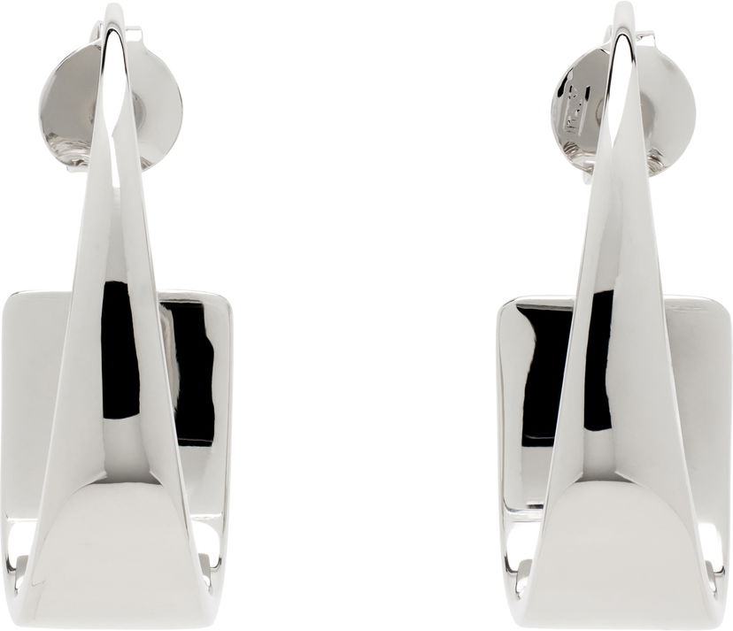 Naušnice Courrèges Courrèges One Curved Earrings Metalik | 125BBO075LA0001