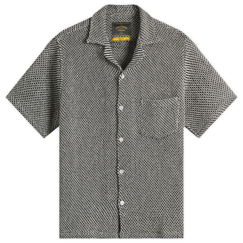 Košulja Portuguese Flannel Portuguese Flannel Agora Knit Vacation Shirt Crna | SS25-004-BLK