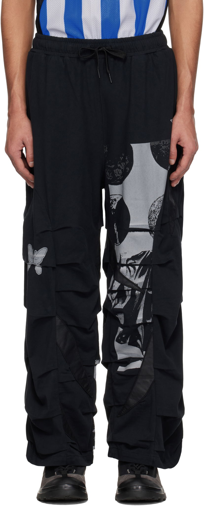 Cargo hlače Perks And Mini Perks and Mini Equinox Flower Cargo Trousers Crna | 80049
