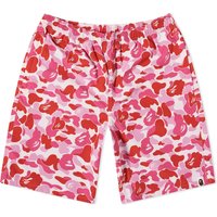 Kratke hlače BAPE ABC Camo Beach Shorts Crvena | 001SPJ301018M-PNK, 1