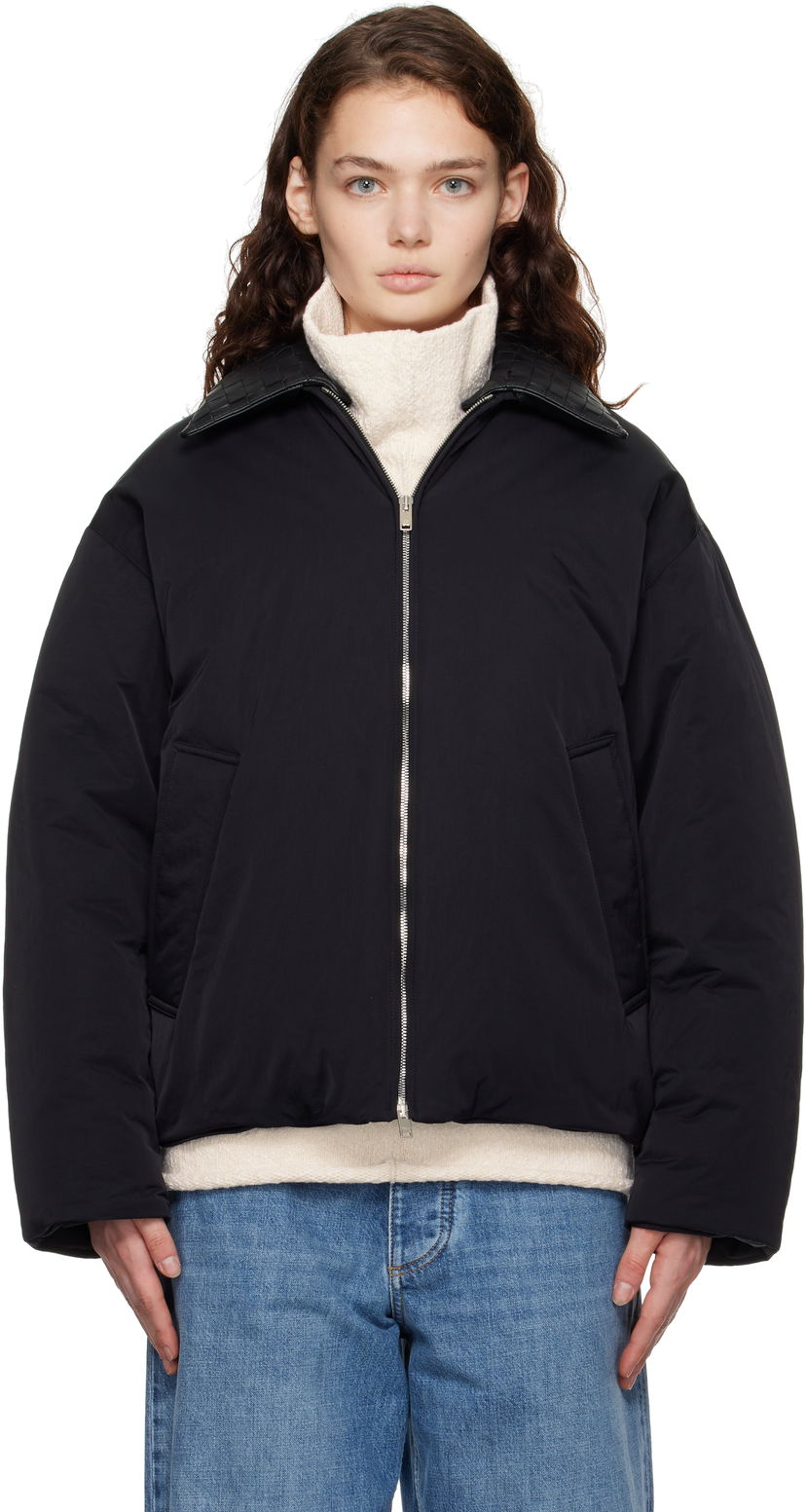 Pernata jakna Bottega Veneta Tech Nylon Down Jacket Crna | 809558 VF4K0