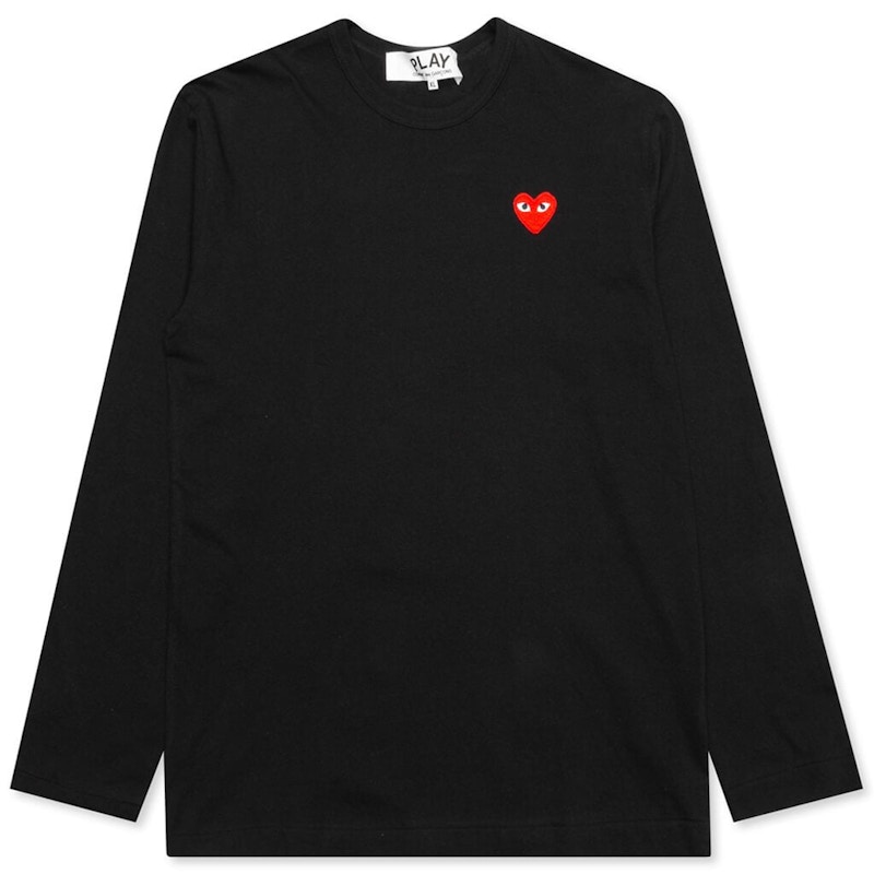 Majica kratkih rukava Comme des Garçons Emblem Long Sleeve T-Shirt Crna | AZ-T117-051-1
