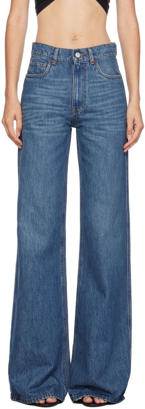 Jeans Coperni Coperni Wide Leg Jeans Plava | COPP95252
