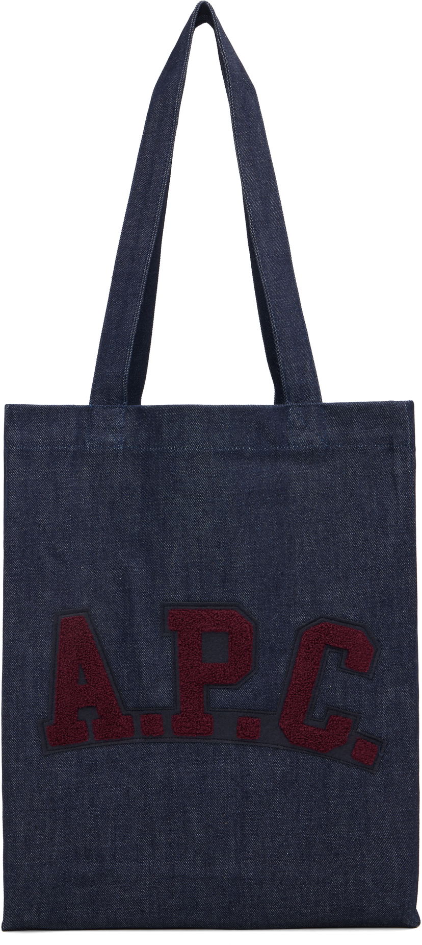 Tote bag A.P.C. A.P.C. Logo Patch Tote Bag Tamnoplava | COHIZ-M67059