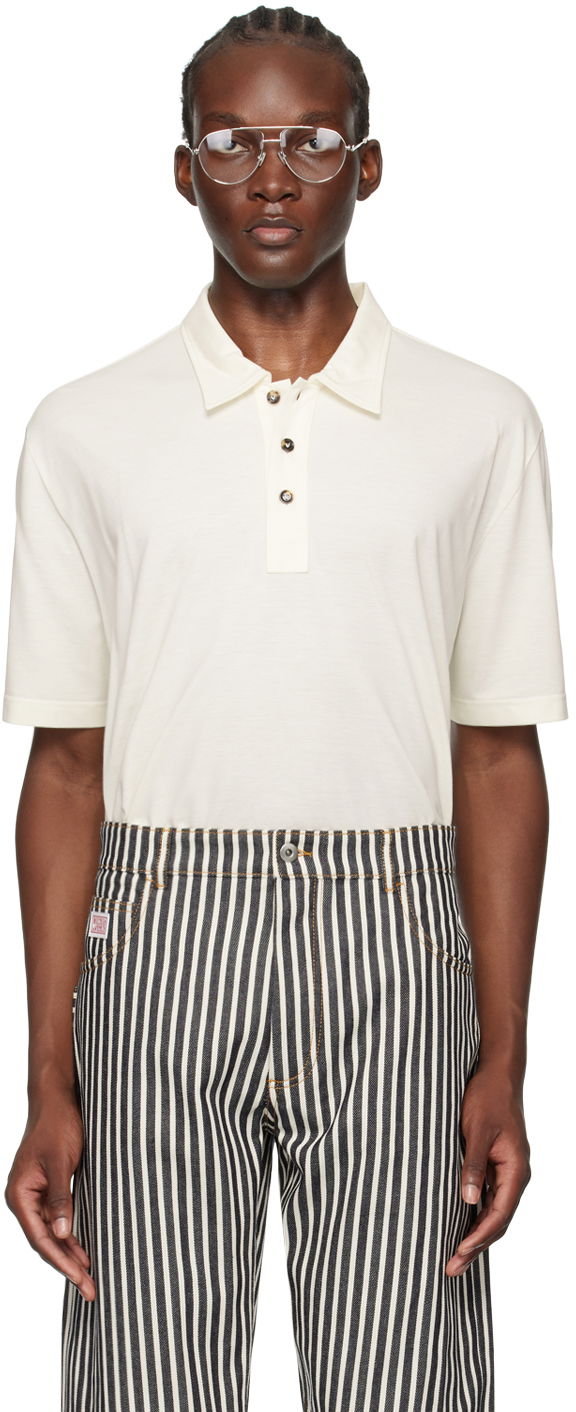 Polo majica Bottega Veneta Light Polo Bijela | 796163-V4DG0-9317