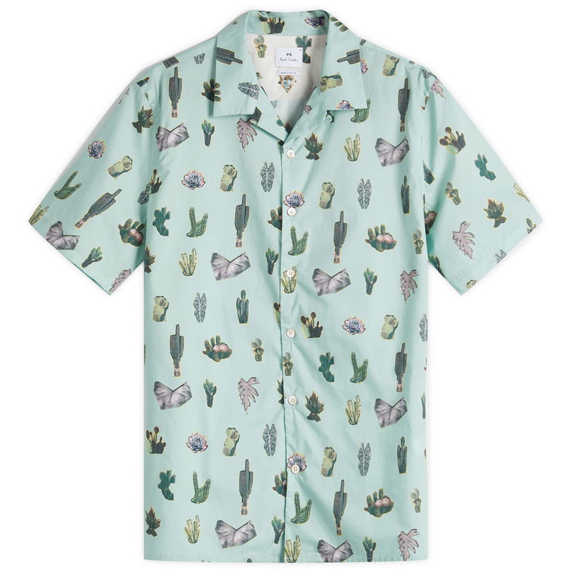 Košulja Paul Smith Paul Smith Desert Flowers Vacation Shirt, Size Large Zelena | M2R-114R-P22313-30