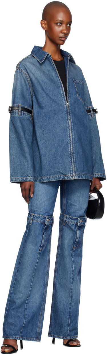 Jakna Coperni Denim Jacket With Open Elbows Plava | COPCH42252, 3