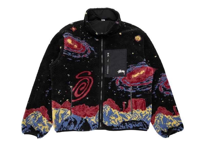 Dukserice Stüssy Reversible Cosmos Print Jacket Crna | 118514-MULT