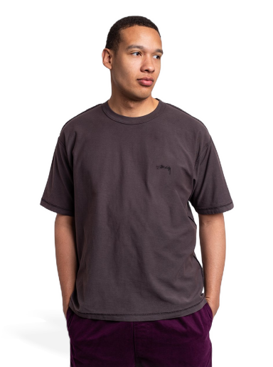 Majica kratkih rukava Stüssy Pig. Dyed Inside Out Crew Crna | 1140283