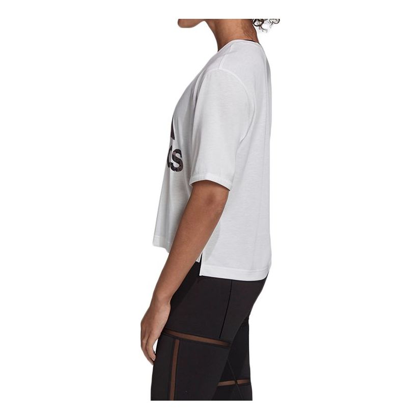 Crop top adidas Originals Adidas Univ Cropped T-Shirt Bijela | GK5078