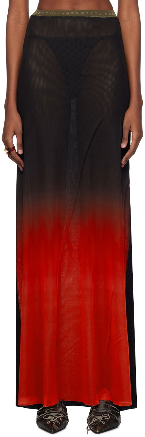 Suknja Ottolinger Ottolinger Semi-Sheer Maxi Skirt Crvena | 103202