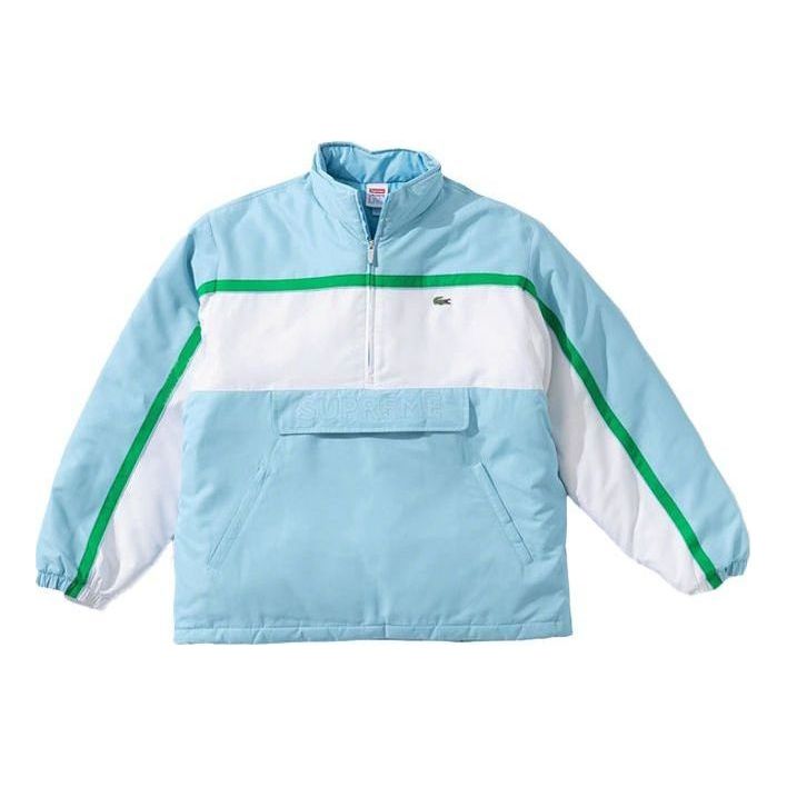 Vjetrovka Supreme Supreme x Lacoste Half Zip Pullover Plava | SUP-FW19-547
