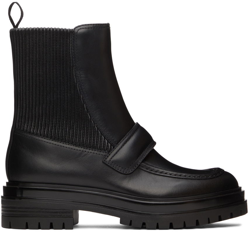 Tenisice i cipele Gianvito Rossi Berck Leather Boots Crna | G73261.20GOM.CEO, 0