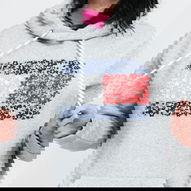 Dukserice Tommy Hilfiger Floral Flag Hoody Siva | DW0DW11267 P01, 2