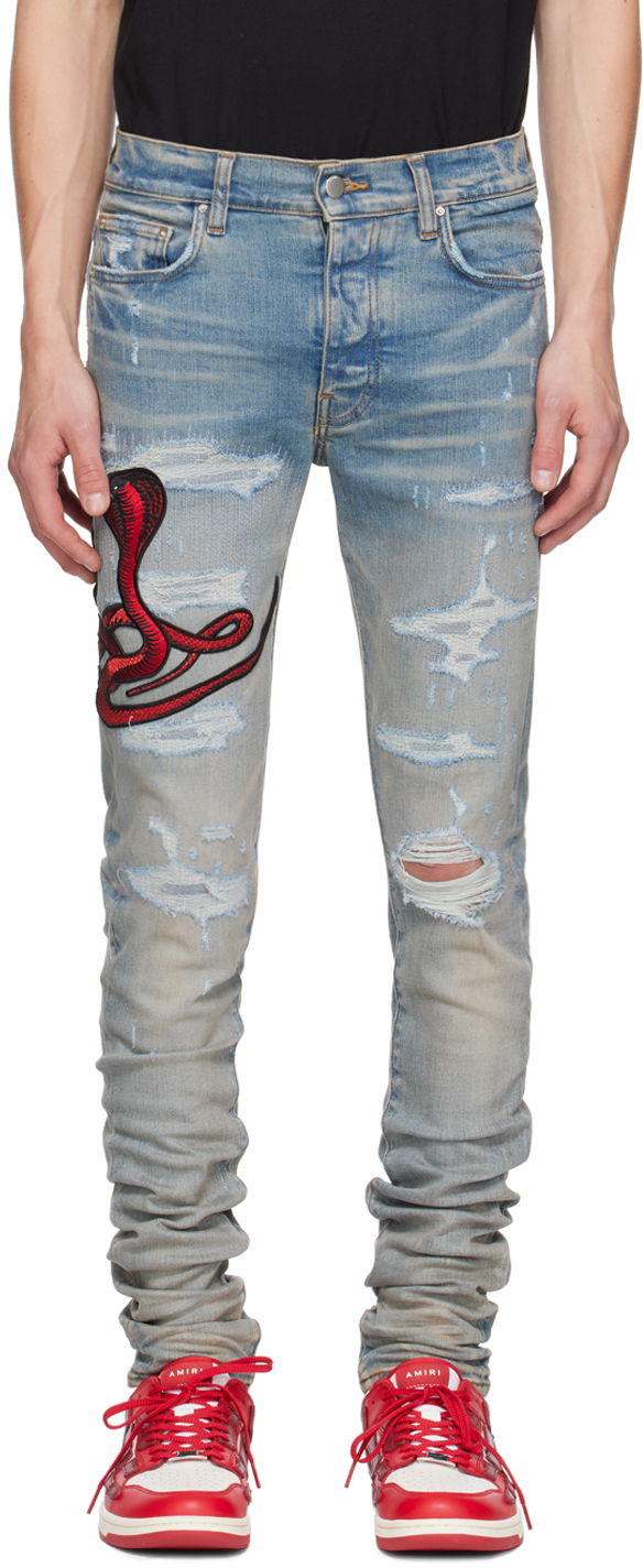 Jeans AMIRI AMIRI Poison Archival Jeans Plava | AMDNSY1067