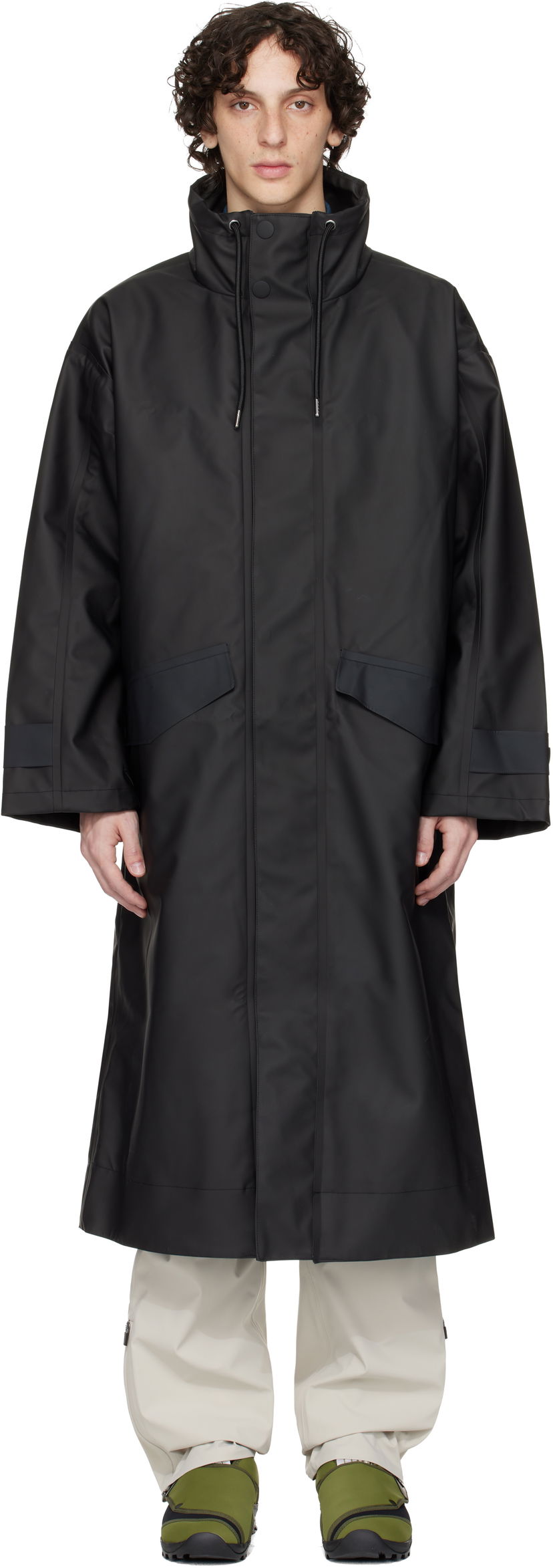 Kabanica Rains RAINS Vision Long Raincoat Crna | 17190