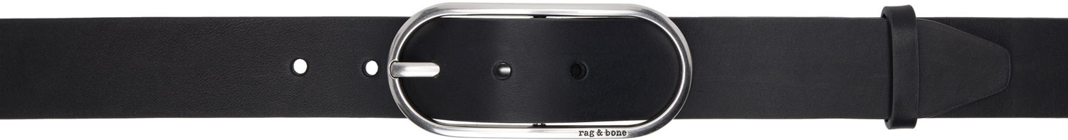 Pojasevi rag & bone Rag & Bone Rounded Rebound Leather Belt Crna | WJW25SB1078LE78, 0