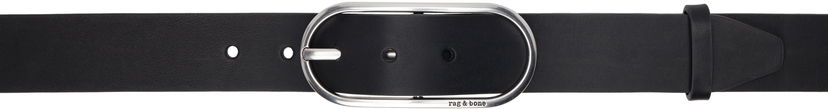 Pojasevi rag & bone Rag & Bone Rounded Rebound Leather Belt Crna | WJW25SB1078LE78